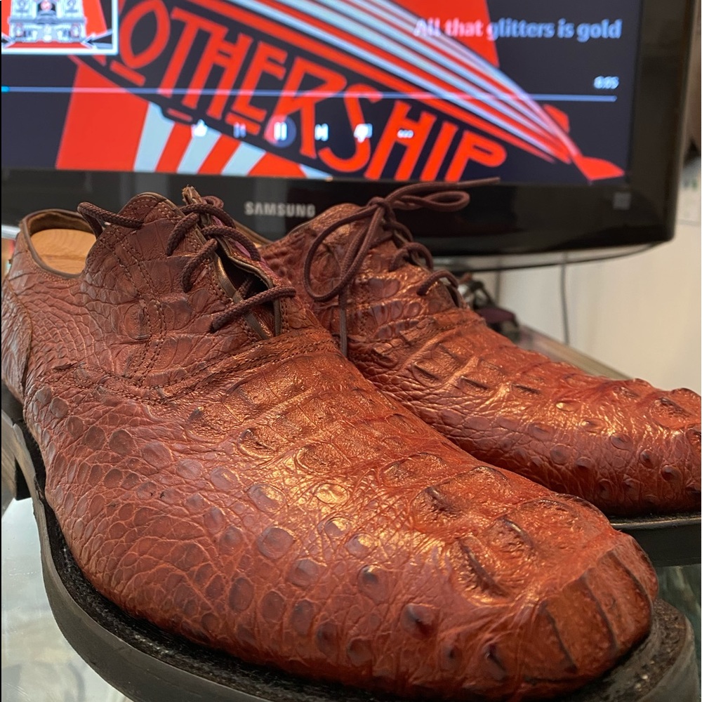 🔥EUC AUTHENTIC FOOT JOY ITALIAN CROCODILE SHOES SIZE 13. Make an offer